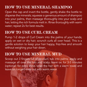 Divine Curls Kit (shampoo,Mud,Curl Cream) Bundle