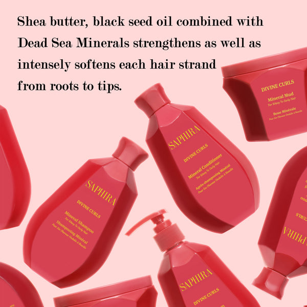 Divine Curls Kit (shampoo,Mud,Curl Cream) Bundle