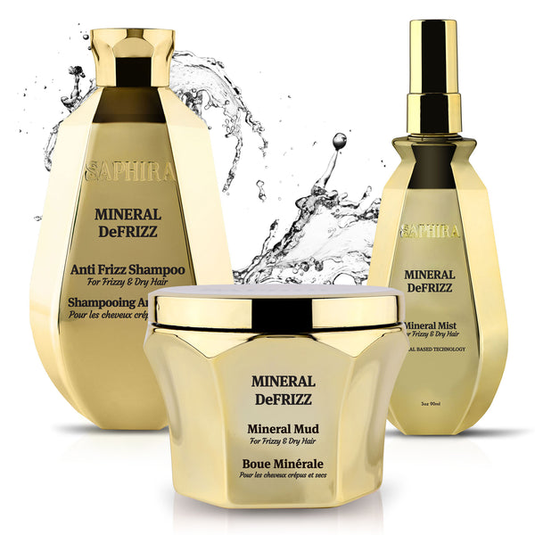 Mineral DeFrizz kit (shampoo,Mud,Mineral Mist) bundle
