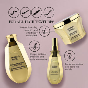 Mineral DeFrizz kit (shampoo,Mud,Mineral Mist) bundle