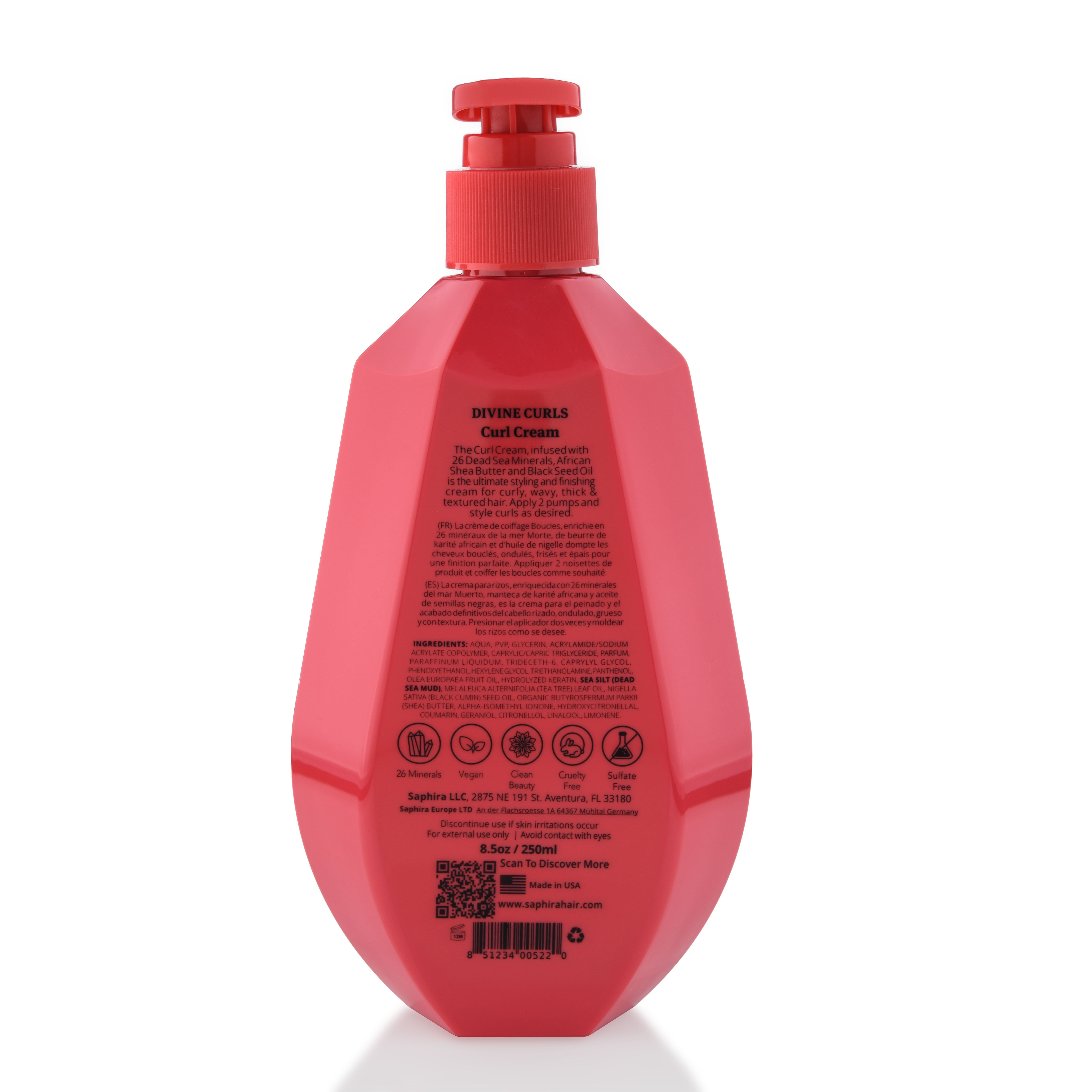 Divine Curls Mineral Curl Cream | Saphira