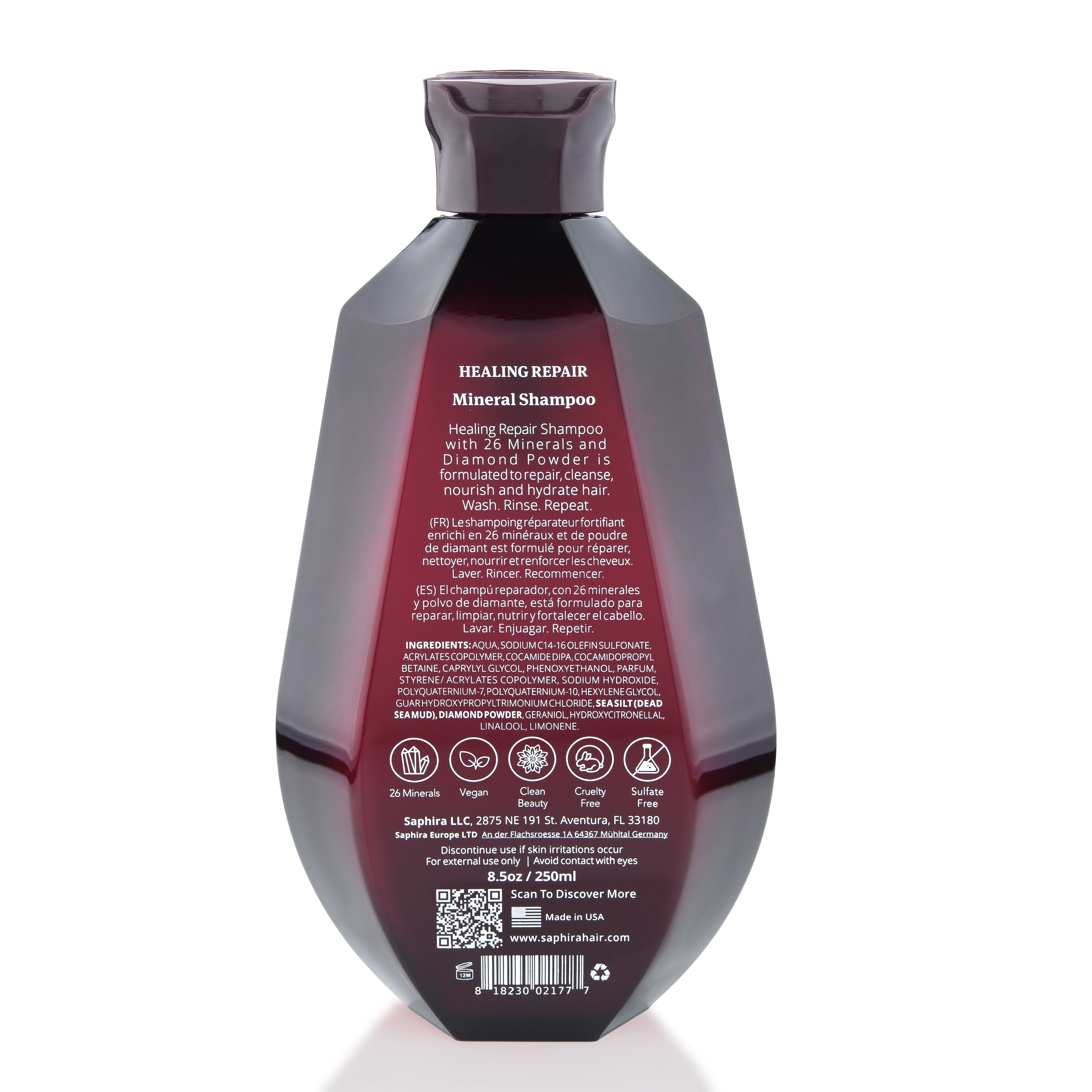 Healing Repair Mineral Shampoo | Saphira