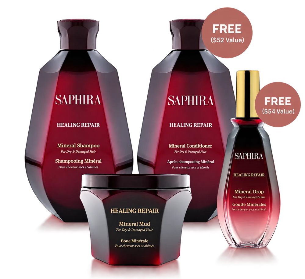 Healing Repair Mineral Mud, Mineral Drop, Mineral Shampoo and Mineral Conditioner