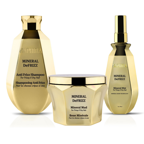 Mineral DeFrizz kit (shampoo,Mud,Mineral Mist)