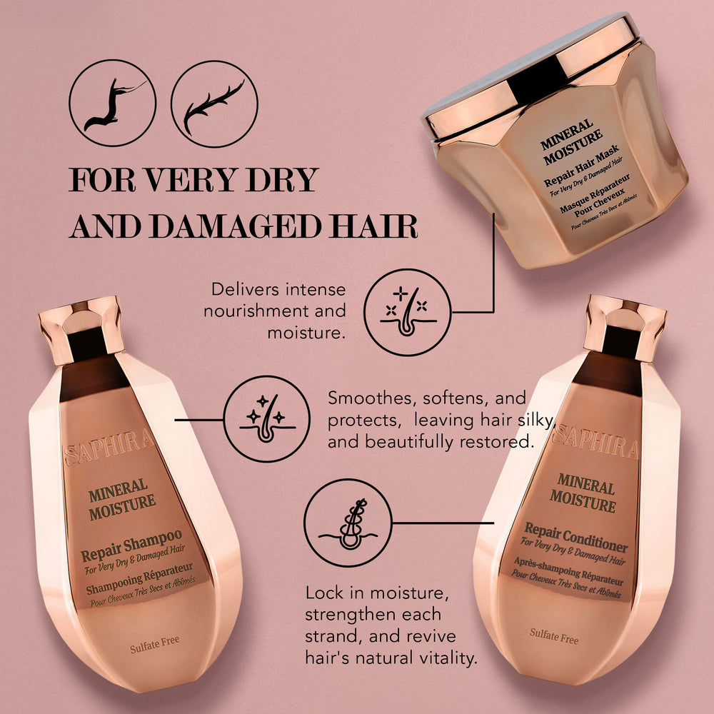 Mineral Moisture kit (shampoo,Condtioner,Hair Mask) bundle