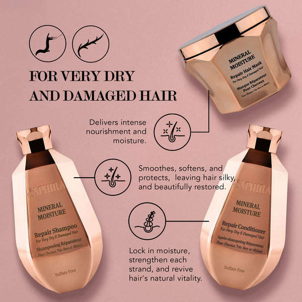 Mineral Moisture kit (shampoo,Condtioner,Hair Mask) bundle