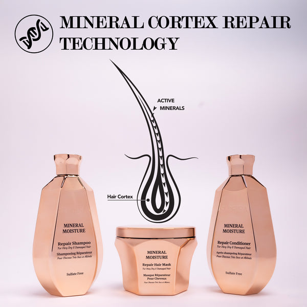 Mineral Moisture kit (shampoo,Condtioner,Hair Mask) bundle