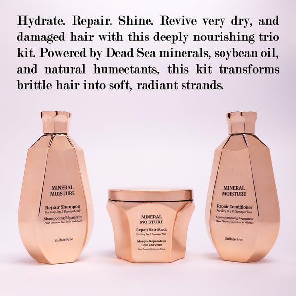 Mineral Moisture kit (shampoo,Condtioner,Hair Mask) bundle