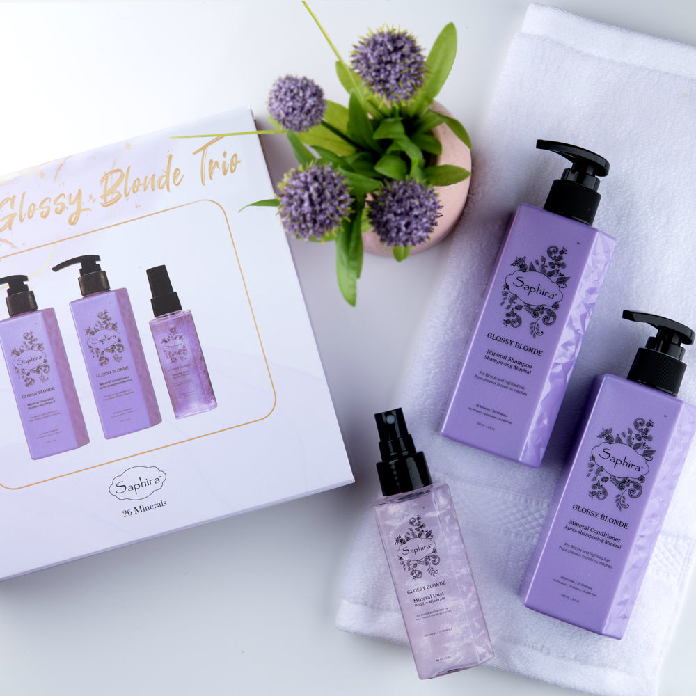 Glossy Blonde Trio Gift Set - Saphira