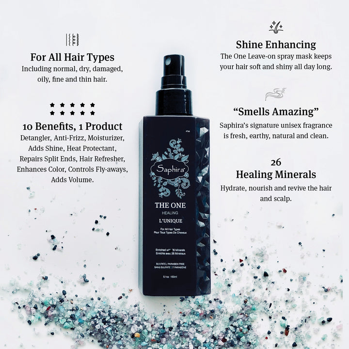 Saphira's Shine enhancing leave in conditioner spray